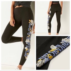 VS VICTORIAS SECRET PINK HIGH WAIST COTTON PANT TIGHT LEGGING SWEATS S